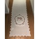 White table runner Saint Paterne 50 x 220 cm