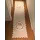 White table runner Saint Paterne 50 x 220 cm