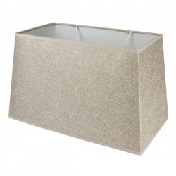 Camel linen rectangular lampshade 35 x 20 cm