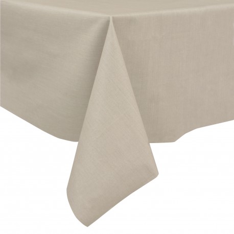 Taupe 60% linen/40% cotton tablecloth 140 x 250 cm