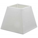 White cotton square lampshade 25,5 x 25,5 cm