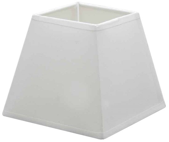 Armature Abat-jour Carrée 25 Cm Blanc - Graine Créative - à Habiller (neuve)