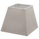 Taupe linen square lampshade 25 x 25 cm