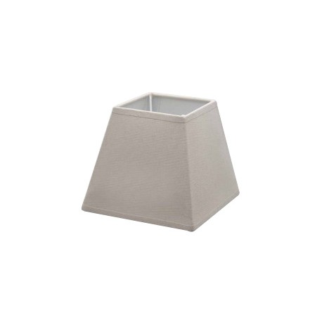 Taupe linen square lampshade 25 x 25 cm