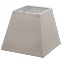 Taupe linen square lampshade 25,5 x 25,5 cm