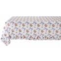 Blue "Romanzo" tablecloth with ruffles 160 x 220 cm