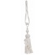 Beige curtain tieback