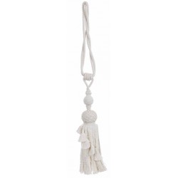 40cm white curtain tieback