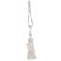 40cm white curtain tieback