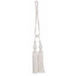 40cm white curtain tieback