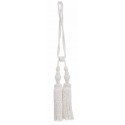 40cm white curtain tieback