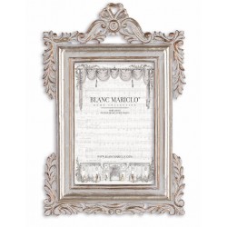 Photo frame to pose Cavaliere della rosa 24,3 x 16,3 cm light gray and gold