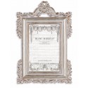 Photo frame to pose Cavaliere della rosa 24,3 x 16,3 cm light gray and gold