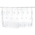 White valance with ties 150 x 45 cm