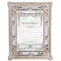 Photo frame to pose Cavaliere della rosa 24,6 x 20,1 cm light gray and gold