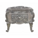 Gray decorative box on feet Cavaliere della rosa