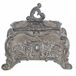 Gray decorative box Cavaliere della rosa