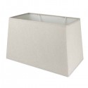 Abat-jour rectangulaire en lin couleur taupe 40,5 x 24 cm