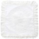 Coussin blanc 45 x 45 cm en lin et coton de la collection Bleuet