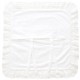 Coussin blanc 45 x 45 cm en lin et coton de la collection Bleuet