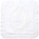 White linen and cotton cushion 45 x 45 cm from the Bleuet collection