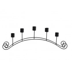 Black wire candle holder for 5 candles