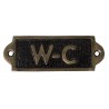 Decorative wall plaque WC