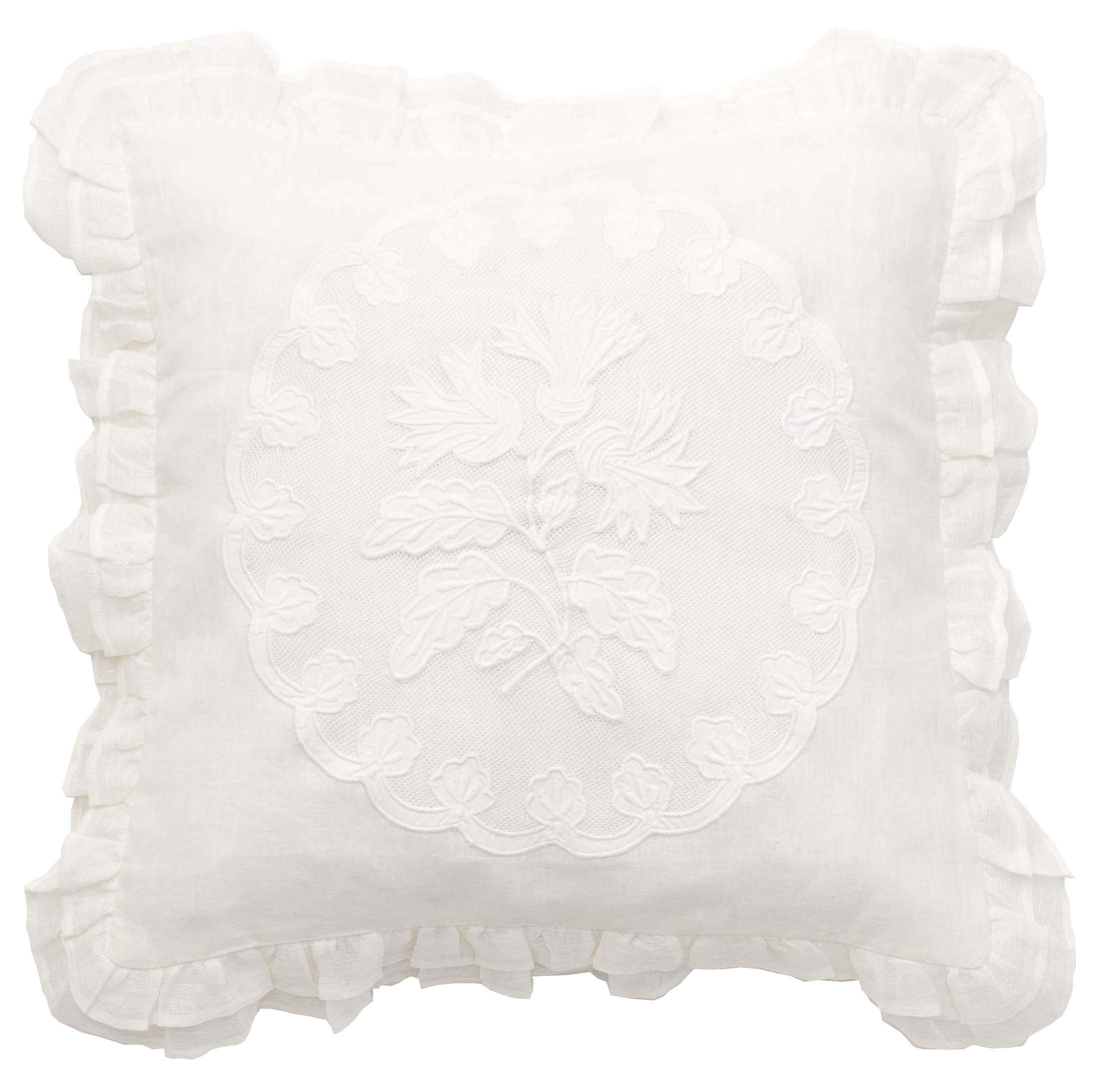 Paire De Taies D'oreiller Anciennes Françaises – Lin Et Dentelle, Vers 1900
