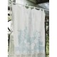 White linen curtain Clotilde 140 x 290 cm with valance