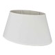 Beige oval linen lampshade 25 x 16 cm