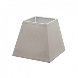 Taupe linen square lampshade 25,5 x 25,5 cm