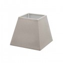 Taupe linen square lampshade 15,5 x 15,5 cm