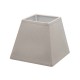 Taupe linen square lampshade 25,5 x 25,5 cm