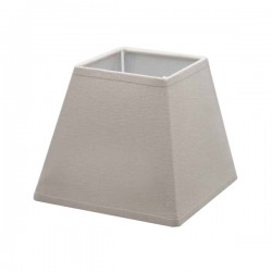 Taupe linen square lampshade 25,5 x 25,5 cm