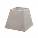 Taupe linen square lampshade 20,5 x 20,5 cm