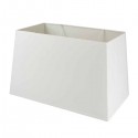 Abat-jour rectangulaire en coton blanc 30 x 17 cm