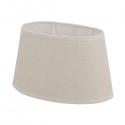 Cream linen oval shade lampshade 30 x 19 cm