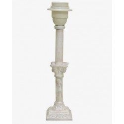 Pied de lampe colonne blanc de 27,7 cm