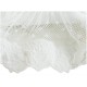 Coussin blanc 45 x 45 cm en coton de la collection Antic Rose