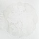 Coussin blanc 45 x 45 cm en coton de la collection Antic Rose