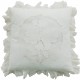 Coussin blanc 45 x 45 cm en coton de la collection Antic Rose