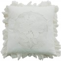 Coussin ivoire 45 x 45 cm en coton de la collection Antic Rose