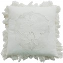 Ivory cotton cushion 45 x 45 cm from the Antic Rose collection