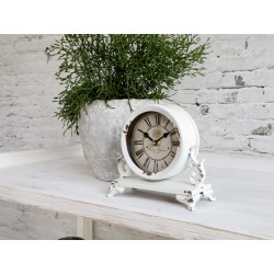 Horloge de table retro crème antique