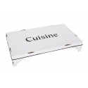 White enamel trivet "Cuisine"