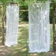 Rideau "Orgoglio" blanc 150 x 290 cm à passants de 10 cm en polyester