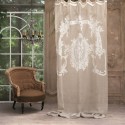 Curtain "Allegria Beige" natural 140 x 300 cm with knots
