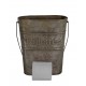 Antic grey toilet paper holder with elegant decor