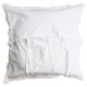 Taie d'oreiller blanche 60 x 60 cm en coton de la collection Louise