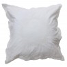 White linen and cotton cushion 45 x 45 cm from the Louise collection